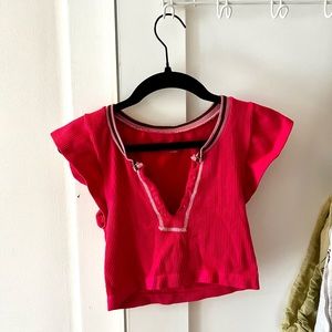 URBAN OUTFITTERS out from under go for gold seamless top.